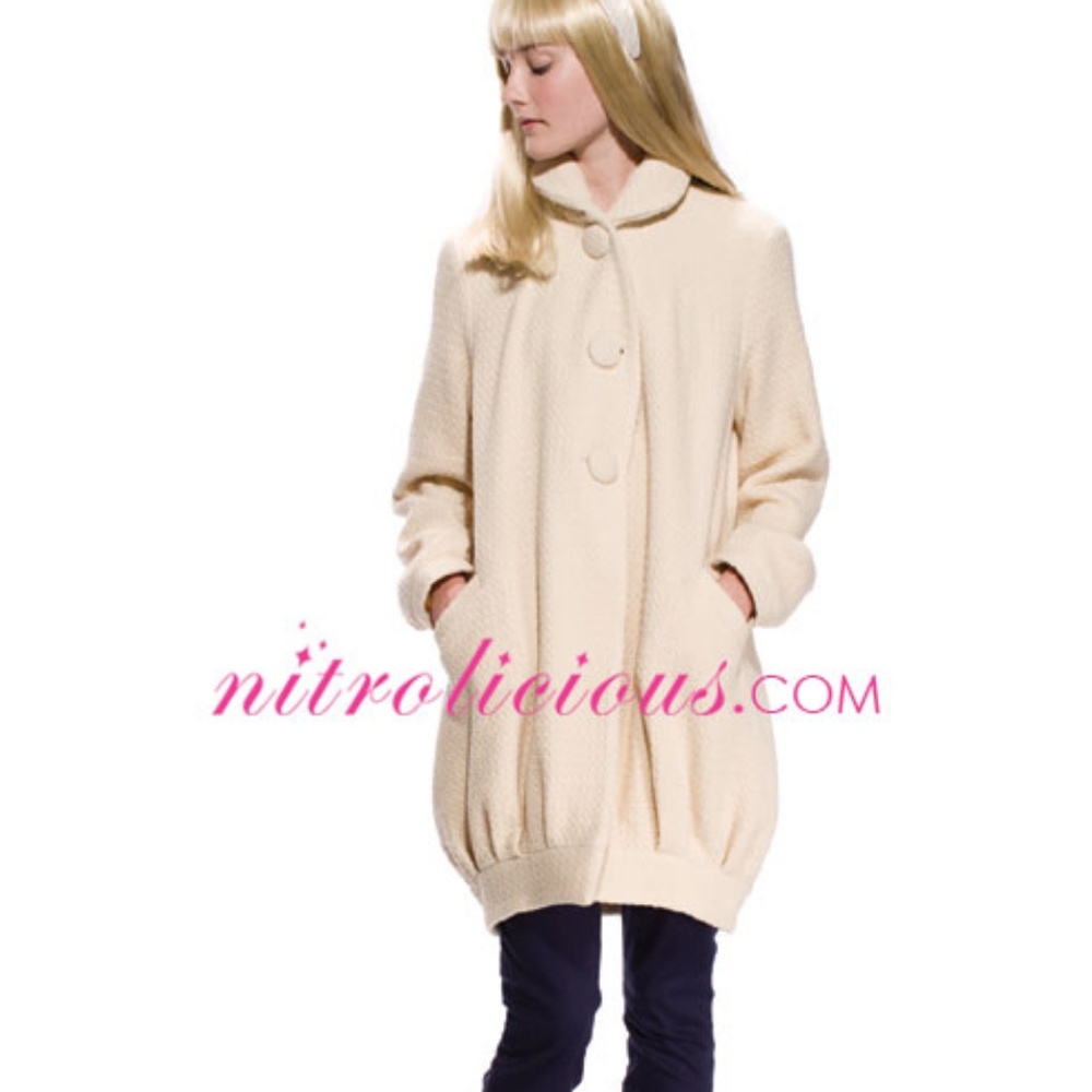 Erin Fetherston x Target white cocoon coat